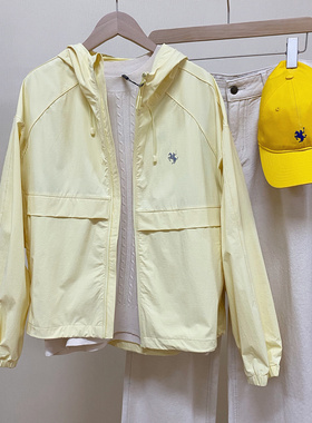 专柜同款女士新款连帽防晒外套大帽檐遮阳UPF50+防晒衣SKFAJ00571