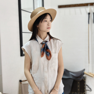 保罗彼得2025新款 精致温柔亲肤透气CIEB52712 亚麻衬衫