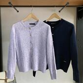 女式 柔软时尚 长袖 圆领 保罗彼得 专柜正品 针织衫 开衫 PPDC34891