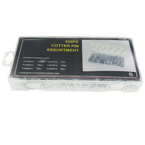 销子套装弹性销发夹销U型销轴销插销555PC开口销