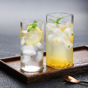 马克杯厂家定制创意透明小茶杯玻璃杯套装 2只装