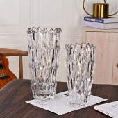 网红花瓶ins 轻奢高级感玻璃花瓶透明水养鲜花富贵竹客厅桌面摆件