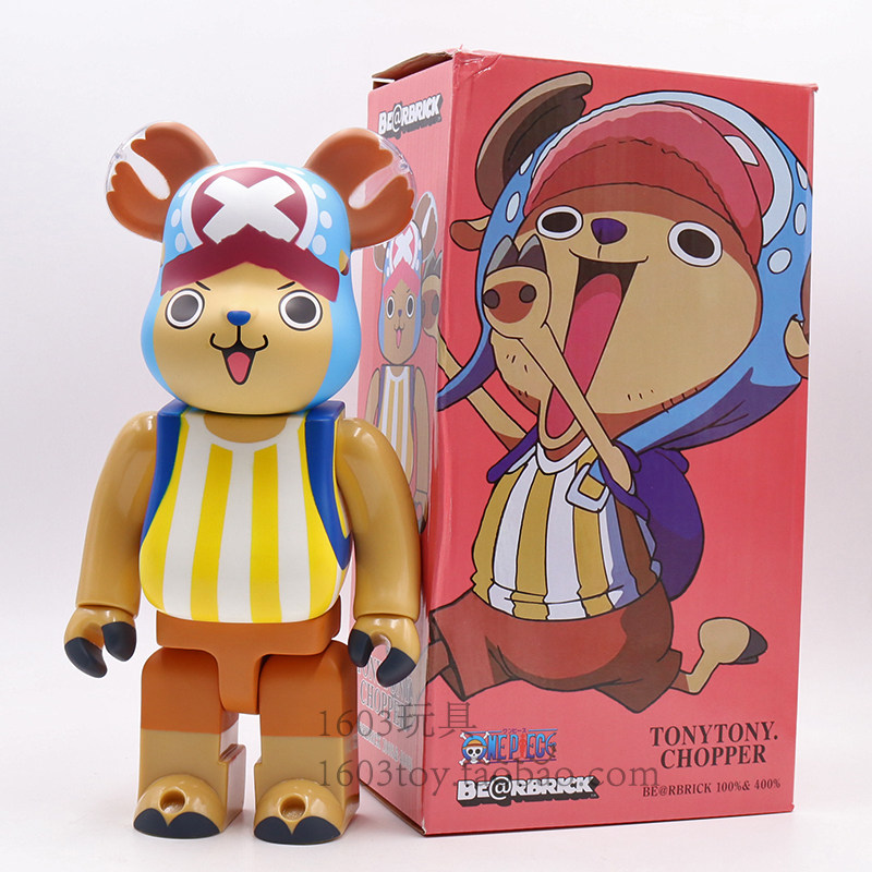 bearbrick暴力熊海贼王乔巴公仔手办模型居家客厅摆件玩具 礼物男