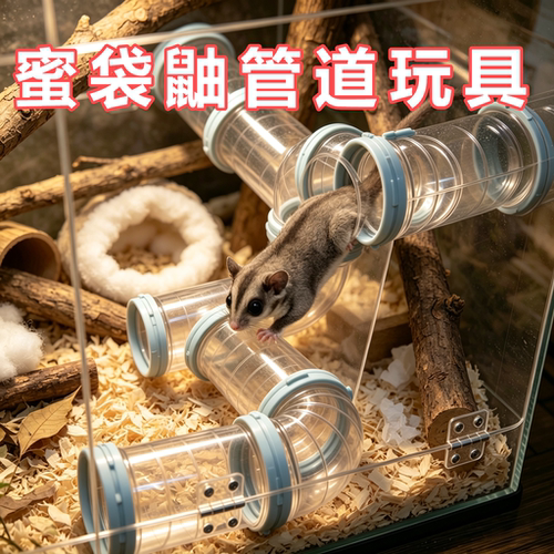 蜜袋鼬专用管道套装金丝熊DIY外接浴室迷宫隧道小宠玩具造景装饰