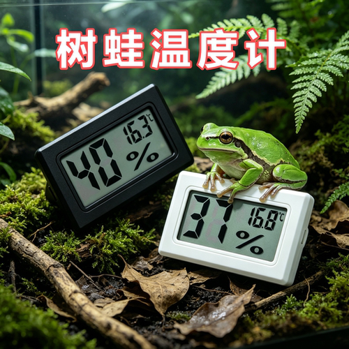 树蛙专用嵌入式温湿度计爬宠数显温湿表数显饲养箱造景装饰守宫