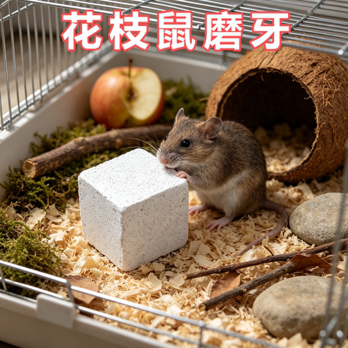 花枝鼠专用火山岩磨牙石磨牙豚鼠洁齿加钙解闷神器天然玩具磨爪