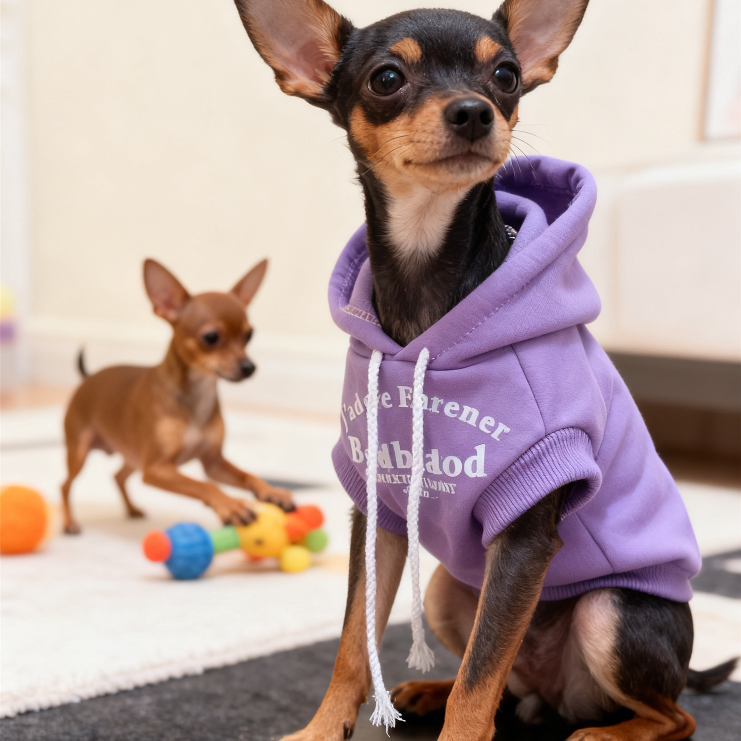 小鹿犬专用衣服幼犬超小体狗狗迷你过冬神器帅气冬季加厚雪瑞纳