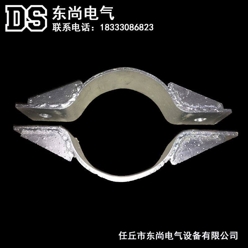电杆抱箍扁铁半圆抱箍热镀锌铁附件拉线抱箍加工定制各类铁附件