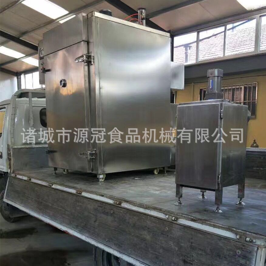 肉类上色烟熏炉 全自动腊肉腊肠烟熏箱 大型烧烤烟熏设备定制