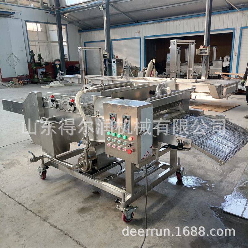北海螃蟹上浆机 天妇罗虾上浆裹粉生产线 性能稳定 500kg/h 600型