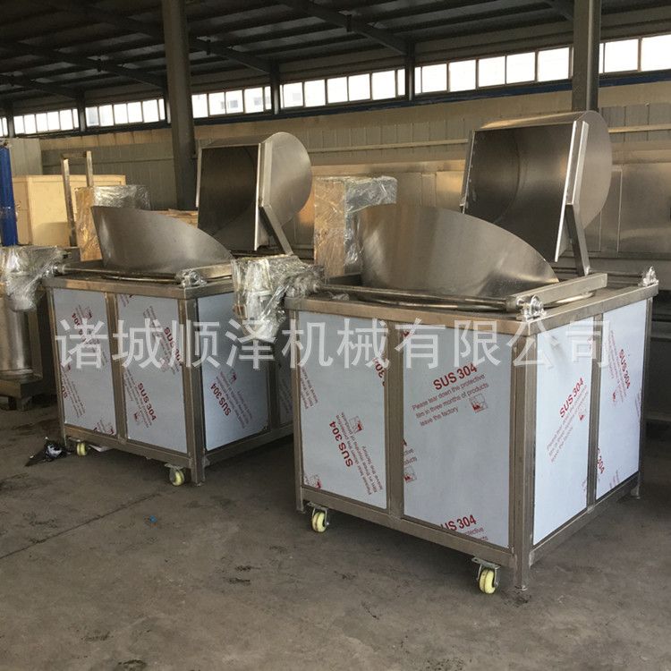 厂家直销麻辣小鱼油炸机 方便面油炸机 自动搅拌自动出料油炸机