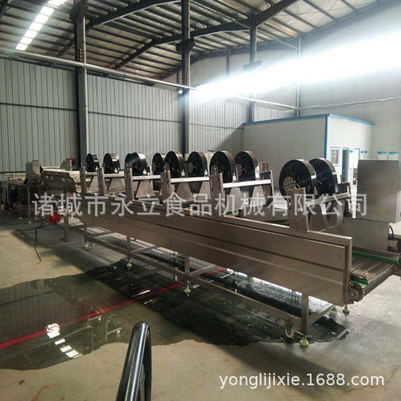 红枣清洗风干流水线 软包装产品风干机 葡萄干气流干燥风干设备