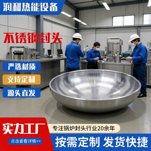 304 316不锈钢椭圆封头管帽焊接封头1600mm平底蝶形封头异形堵头