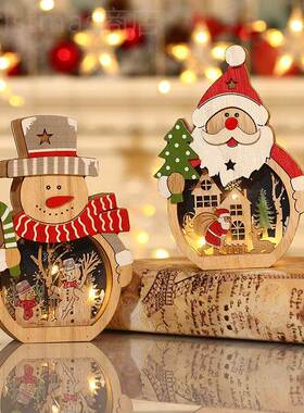 New Christmas decorations LED glow for Santa Claus圣诞老人