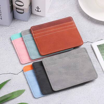lti Slot Slim Card Case Wallet Women Men Business Card Cover