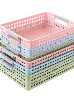 Basket office storage basket plastic A4 basket magazine rack