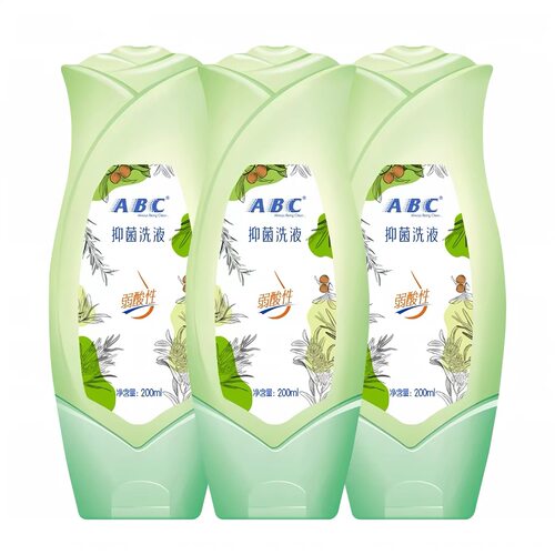 ABC正品女性私处卫生护理液草本洗液茶树精华温和止痒抑菌200ml*3