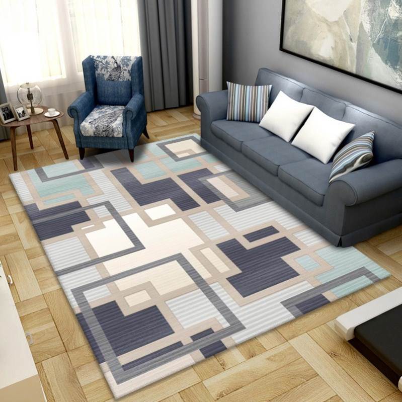 Geometric printing carpet living room floor mat blanket