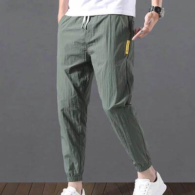 Pants For Men Ice Silk Casual Sports Pants Men's Summer