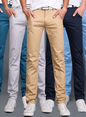 2018 New summer men s cotton casual pants men trousers jeans