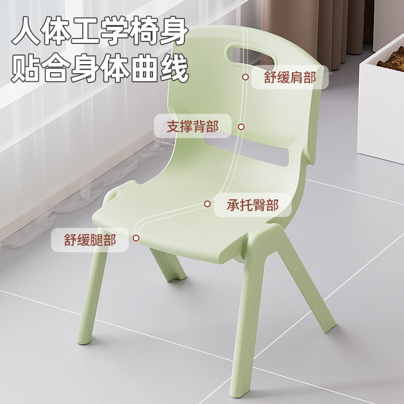 家用加厚塑料靠背椅子宝