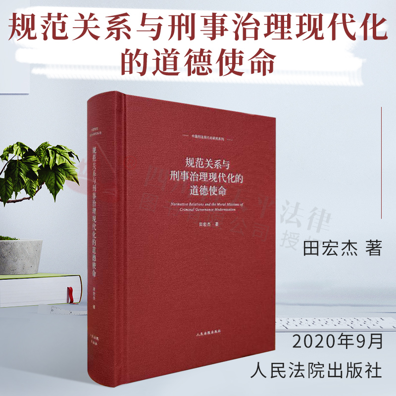 2020新书 规范关系与刑事治理现代化的道德使命 田宏杰著 中国刑法现代化研究系列 行刑诉讼 行政犯罪 刑法 污染环境罪 妨害公务罪