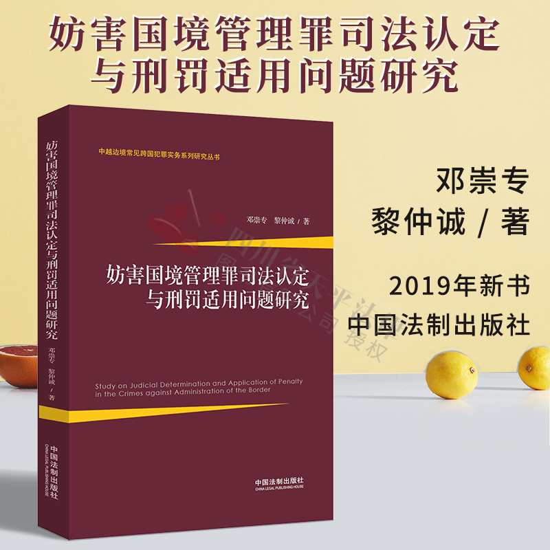 正版 妨害国境管理罪司法认定与刑罚适用问题研究 中国法制出版社