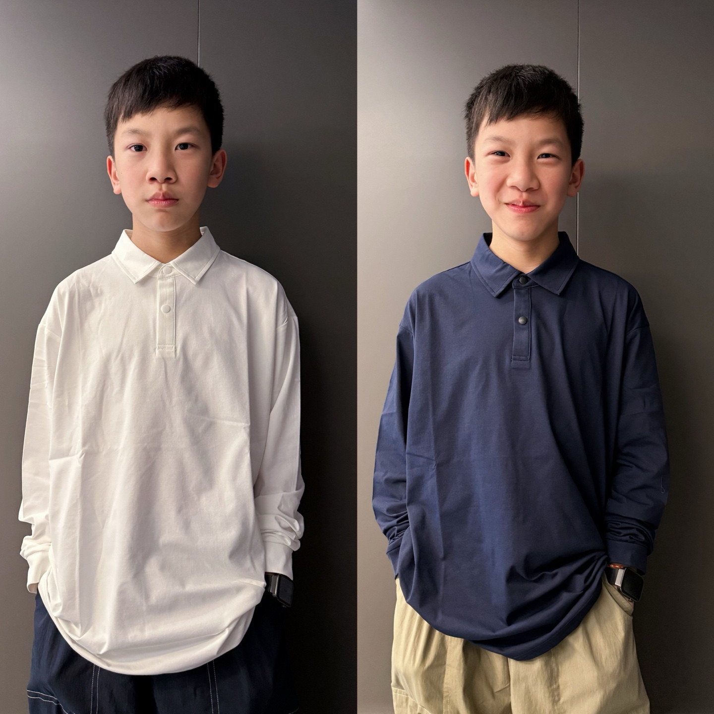 2025春季新款儿童POLO衫男童女童长袖T恤中大童翻领休闲上衣,童装/婴儿装/亲子装,儿童POLO衫,淘宝优惠券,粉丝福利购,淘宝优惠卷