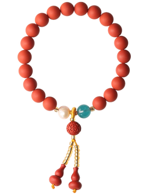 辰世原创风随身磨砂佛珠子手链