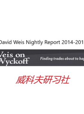 David Weis The Stock Market Update Nightly Report 2014-2019