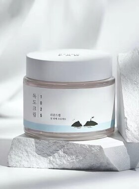 韩国ROUNDLAB柔恩莱独岛面霜清爽补水保湿舒缓水润敏感肌80ml正品