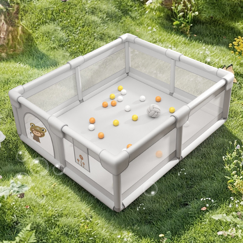 宝宝围栏婴儿防护栏客厅地上儿童爬行垫加厚学步游戏加固合金无味