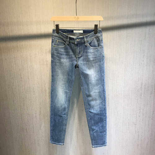 修身百搭弹力夏季水洗薄款新款