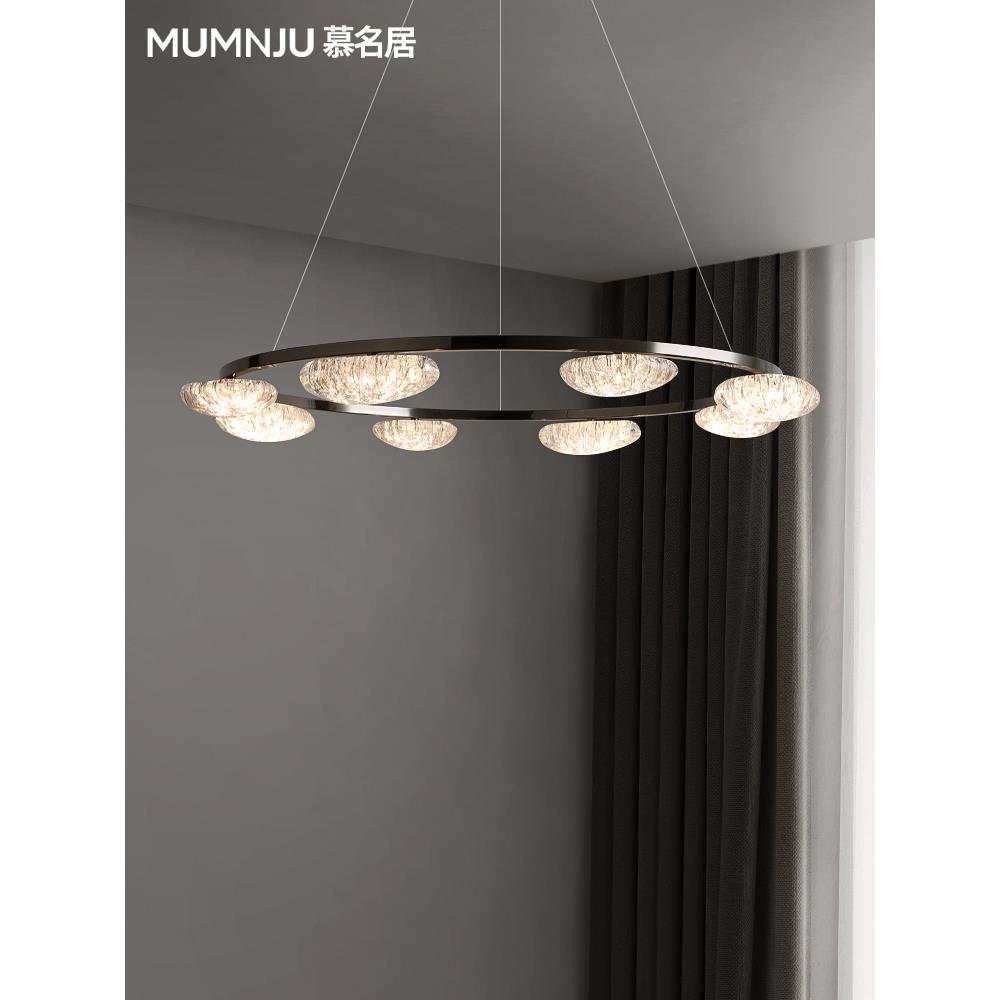 展厅【慕名居】现代简约客厅吊灯设计师大厅主灯轻奢大气卧室护吊