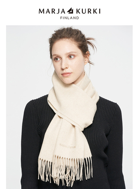 MARJAKURKI玛丽亚古琦意大利进口羊毛围巾女冬男女同款  平川放歌