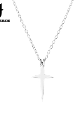 HORM1十字架项链新INS纯银