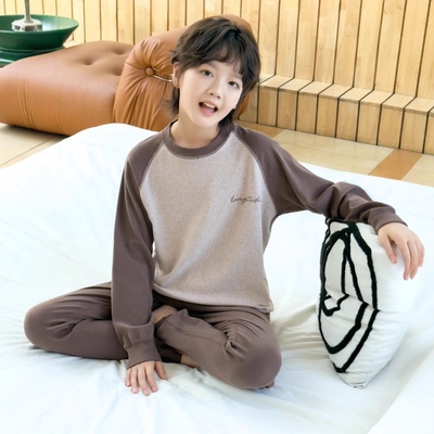 德绒无痕儿童保暖内衣套装男童加绒宝宝发热保暖衣女童冬秋衣秋裤