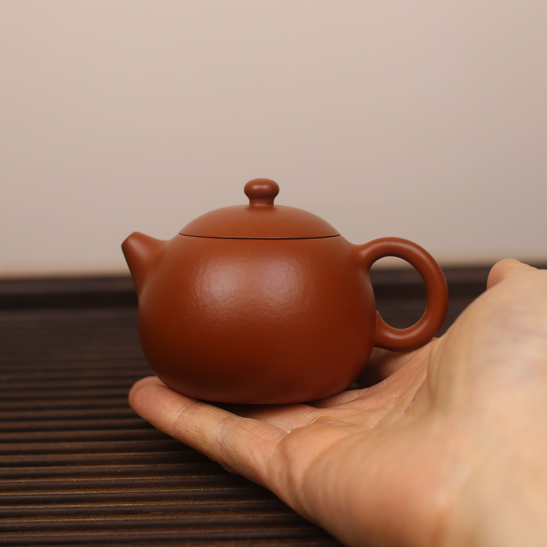 格昌 摹古器家用文旦西施紫砂茶壶150cc赵庄朱泥经典七孔半手工制
