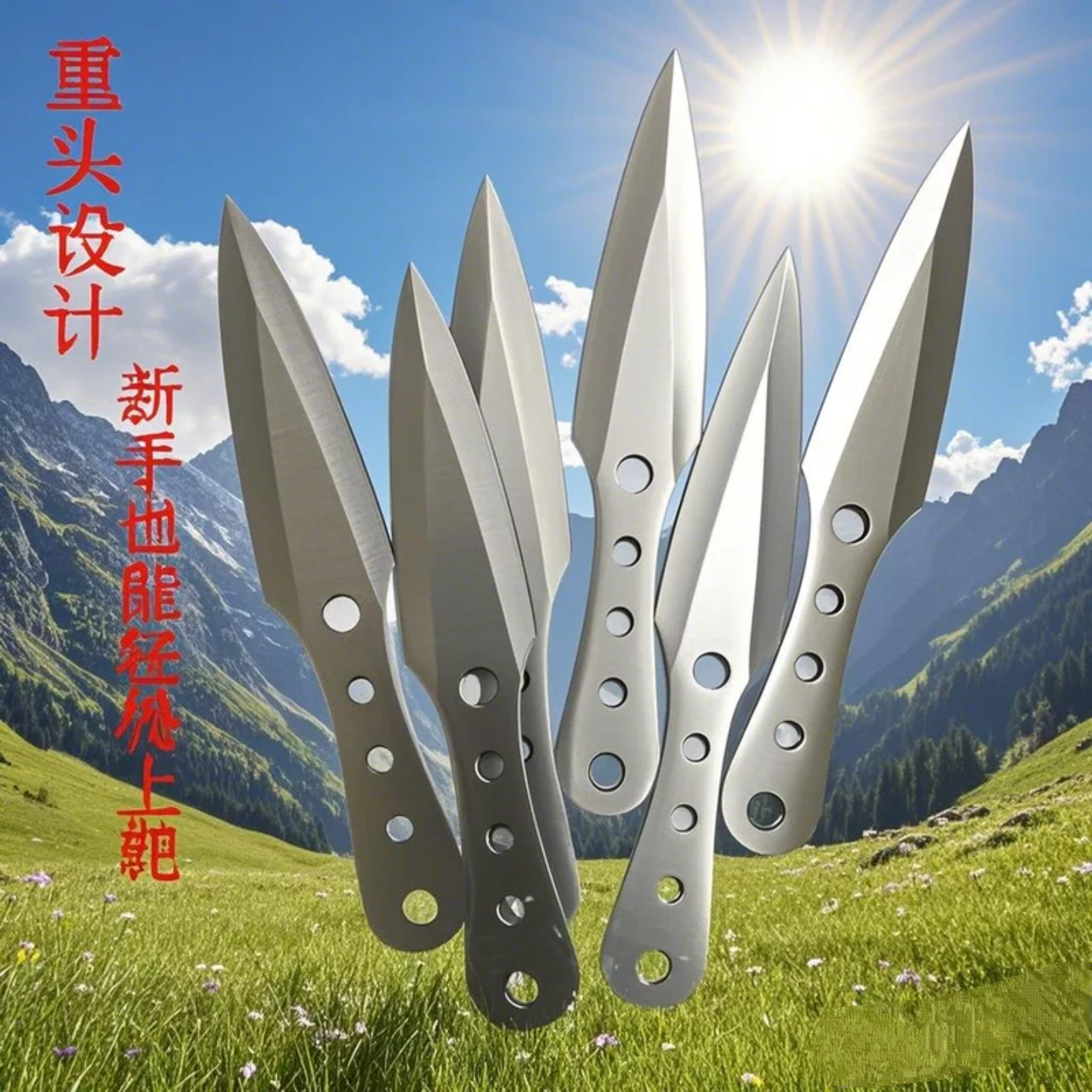 飞刀子飞镖刀户外防身小直刀直旋飞专业武术训练刀手里剑飞针暗器