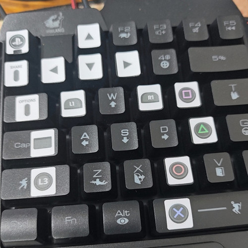 键盘按键改游戏手柄贴纸可定制
