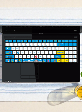 适用于神舟精盾K580S/570C/N笔记本键盘贴纸HP580系列个性卡通贴