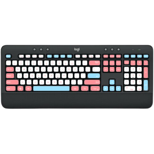 适用于罗技办公键盘 MK540/545 磨砂字母贴纸耐磨 个性卡通键帽贴