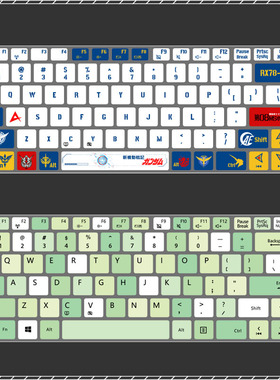 适用于华硕R400-R405/R409/R412/R417键盘膜硅胶防尘防磨卡通图案