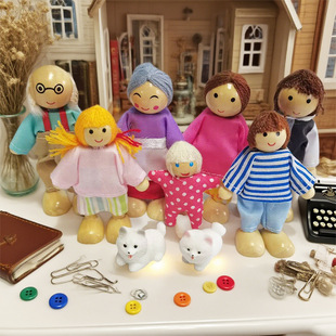 热销外贸可活动关节木制人偶摆件，角色扮演游戏，木制娃娃，