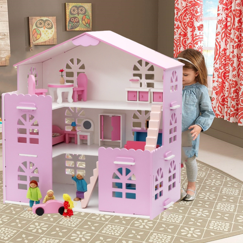 知我微世界手工拼装diy大型别墅甜心公主房女孩礼物1069