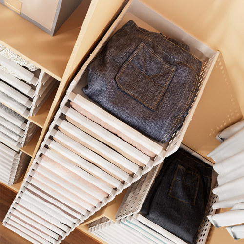 叠衣服t恤分层收纳神器整理架