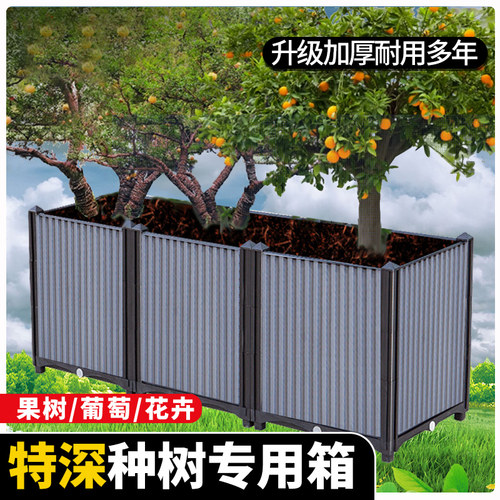 塑料楼顶种树专用箱户外特大花箱