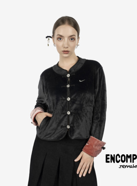Nike Remake 新中式 盘扣 国风 丝绒 夹克外套 黑粉 ENCOMPASS
