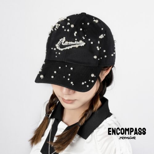 Nike Remake 手工缝纫 珠绣珠花 定制鸭舌帽 ENCOMPASS