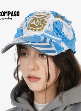 ENCOMPASS REMAKE 足球阿根廷拼接棒球帽鸭舌帽1of1现货 男女同款